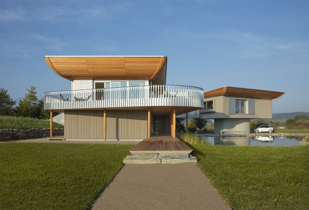 Высокотехнологичный деревянный дом в Германии